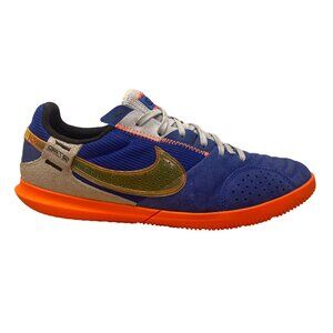 Nike Jr Youth Blue/ Total Orange Street Gato Indoor Soccer Shoes Size 6Y